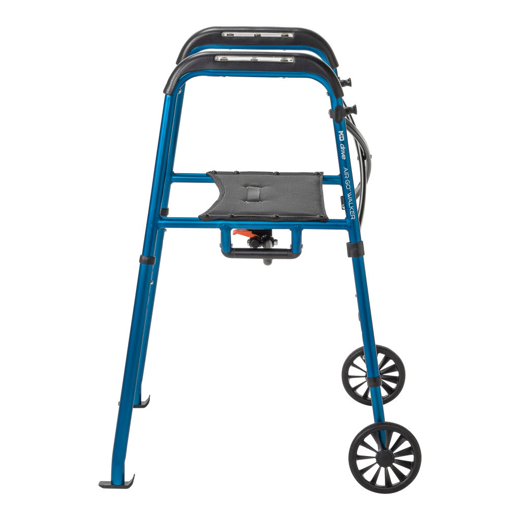 MD by Drive Air-Go Walker with Seat Sapphire medical supply