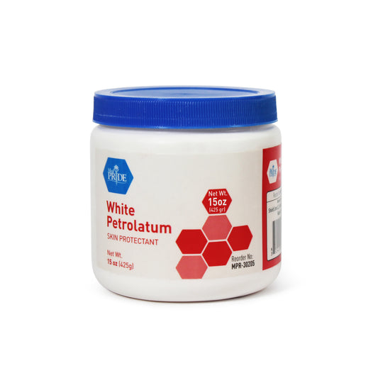 MedPride White Petrolatum 15 oz Jars 12 per Case medical supply