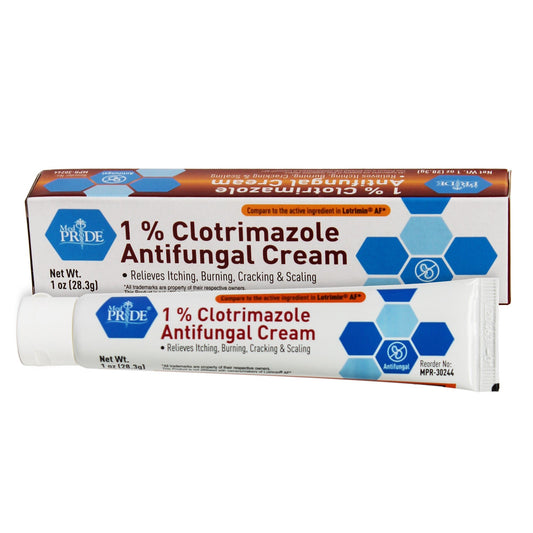 MedPride Clotrimazole 1% Antifungal Cream 1oz Tubes Case of 72 medical supply