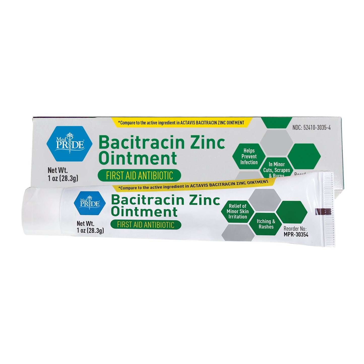 MedPride Bacitracin Zinc Ointment 1 oz Tubes Individually Boxed Case medical supply