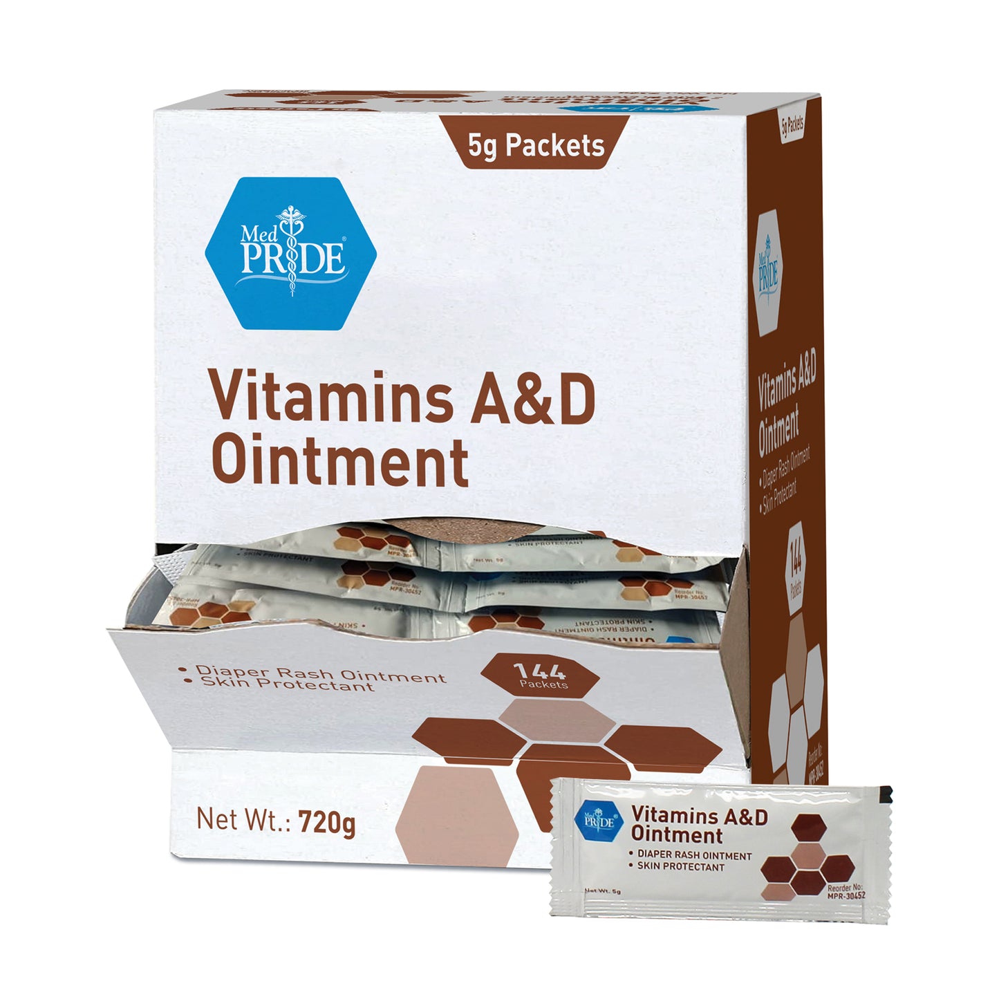 MedPride Vitamins A&D Ointment 5g Packets Case medical supply