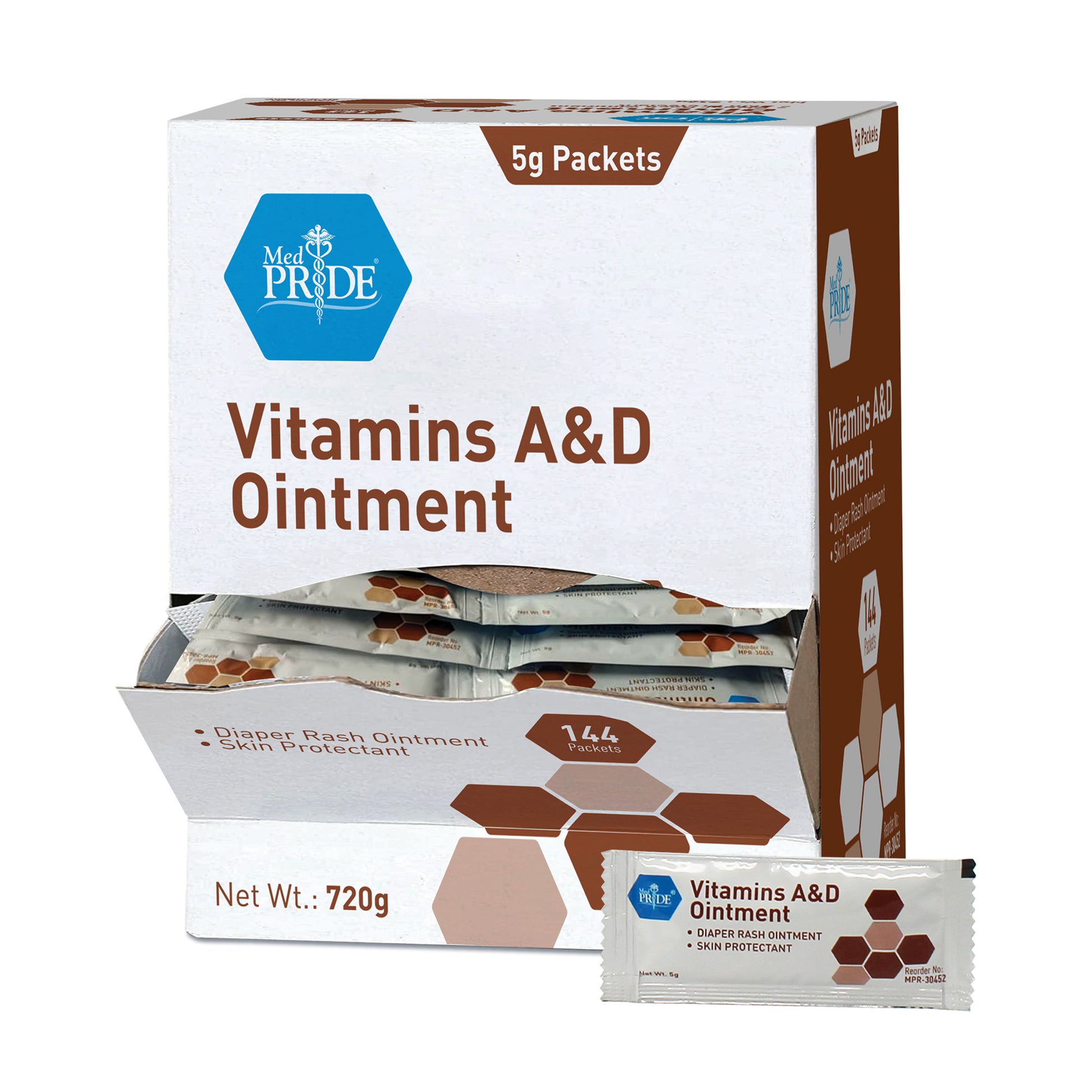 MedPride Vitamins A&D Ointment 5g Packets Case medical supply