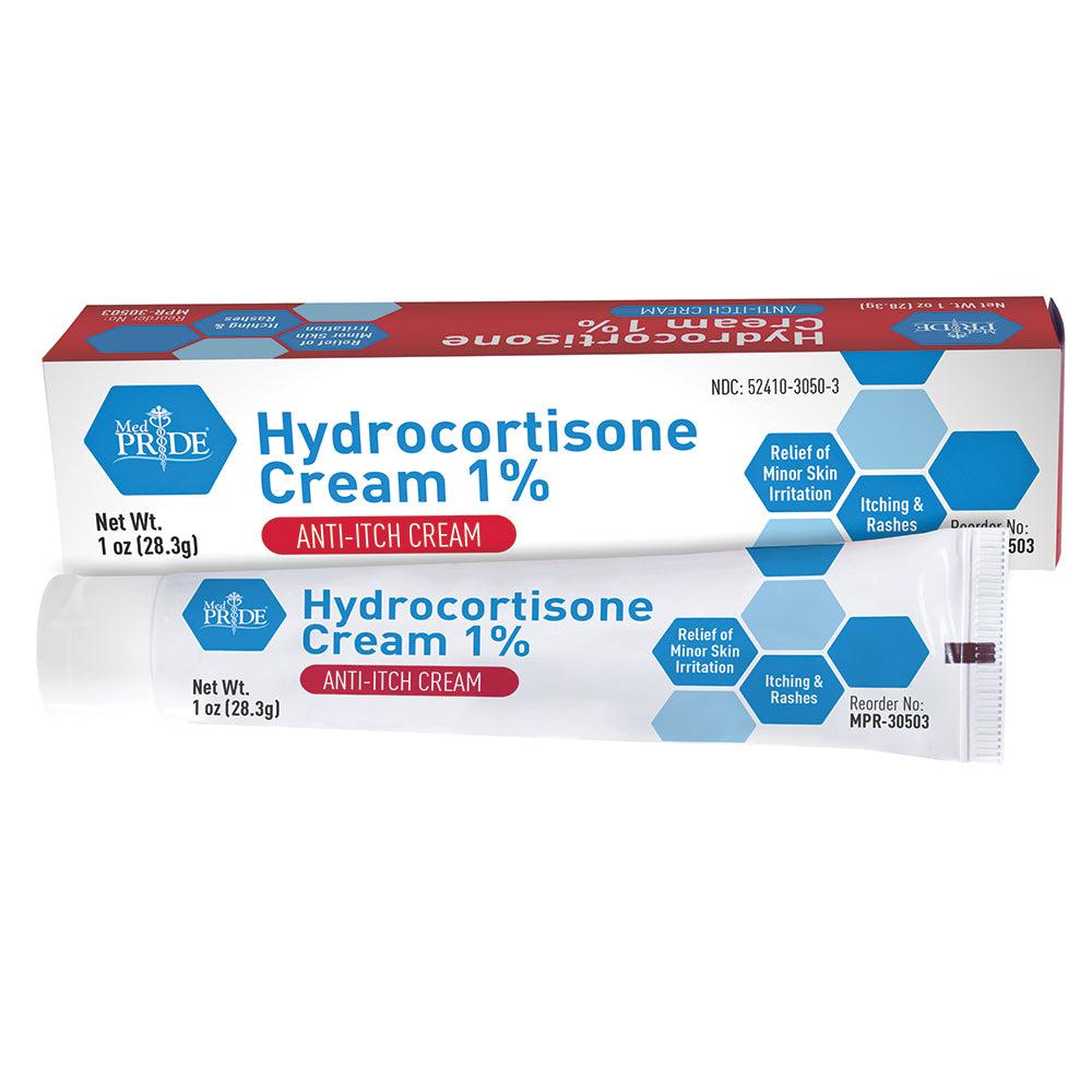 MedPride Hydrocortisone Cream 1% 1oz Tubes Case of 72 medical supply