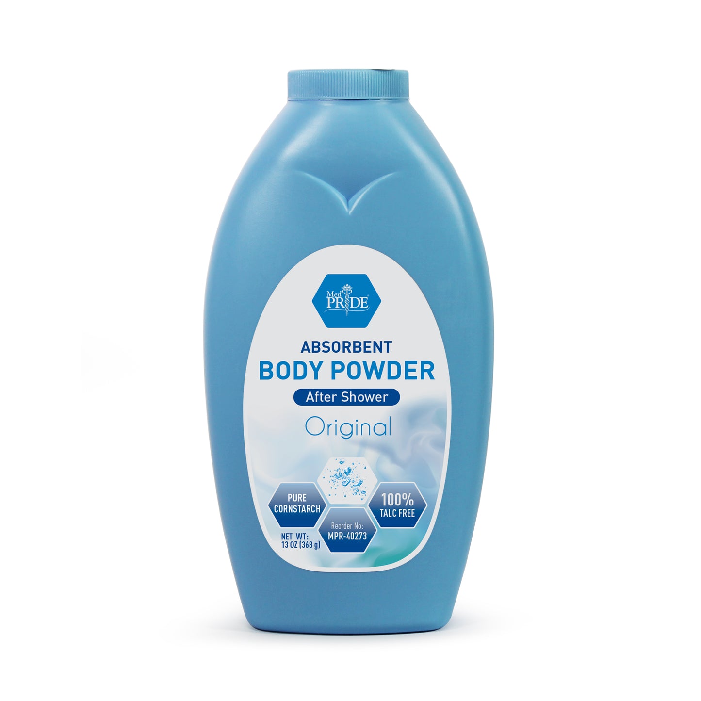 Body Powder, with seal, 13 oz (MPR-40273), Blue