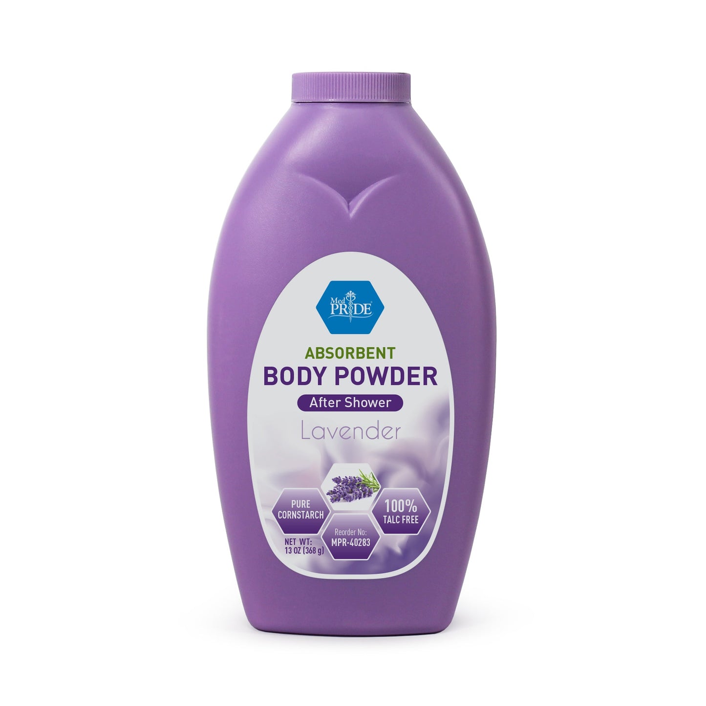 Body Powder, with seal, 13 oz (MPR-40273), Lavender