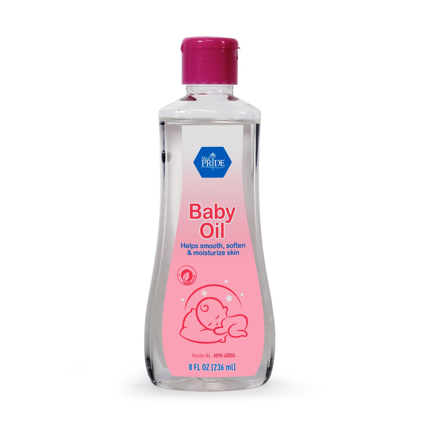 MedPride Baby Oil with Seal Flip Top 8 oz Case medical supply