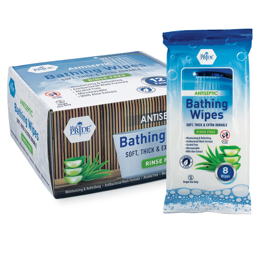 MedPride BZK 8x8 Bath Wipes medical supply