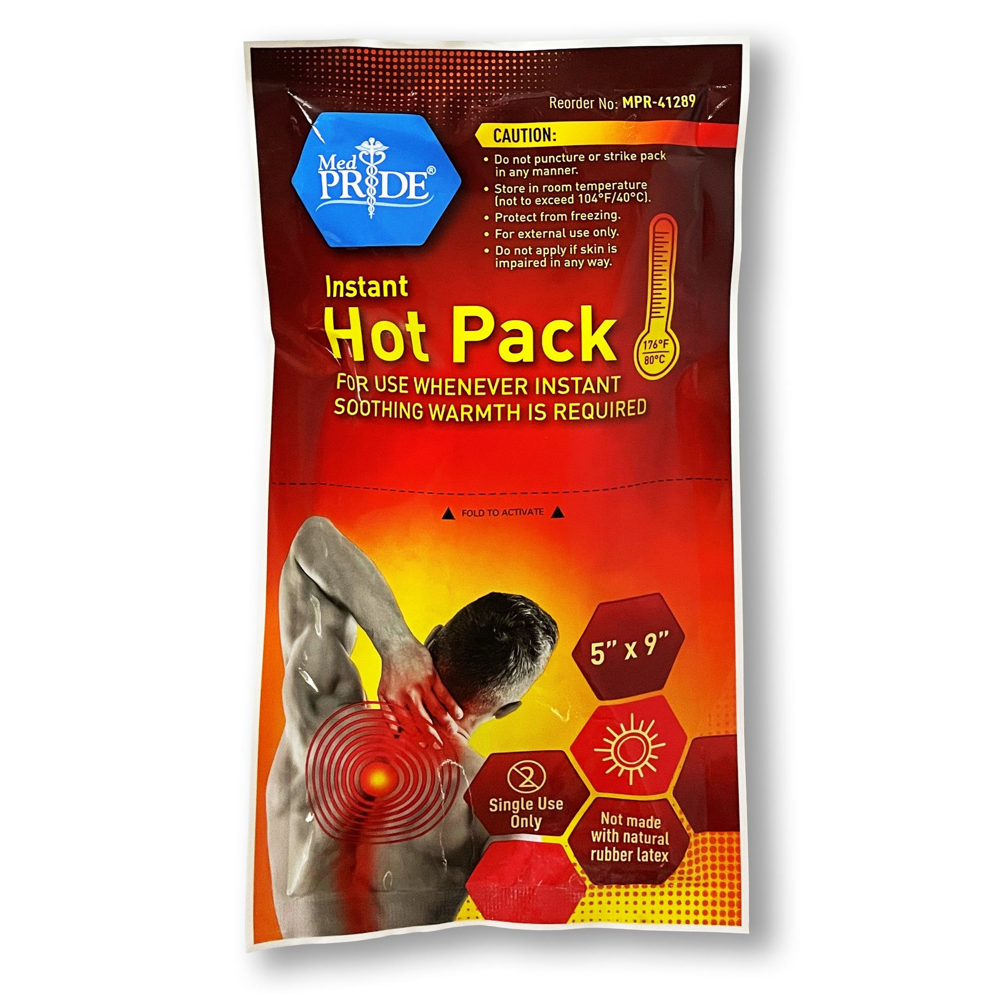 MedPride Instant Hot Packs 5" x 9" 24/Case medical supply