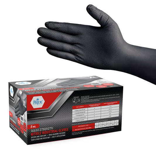 8 Mil  Black Extra Large- 10/100/cs (MPR-51566), Black