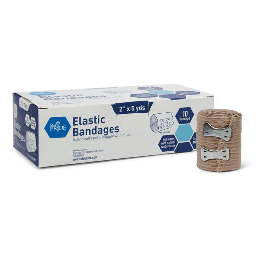 MedPride Elastic Bandages with Clips 2 in Case medical supply