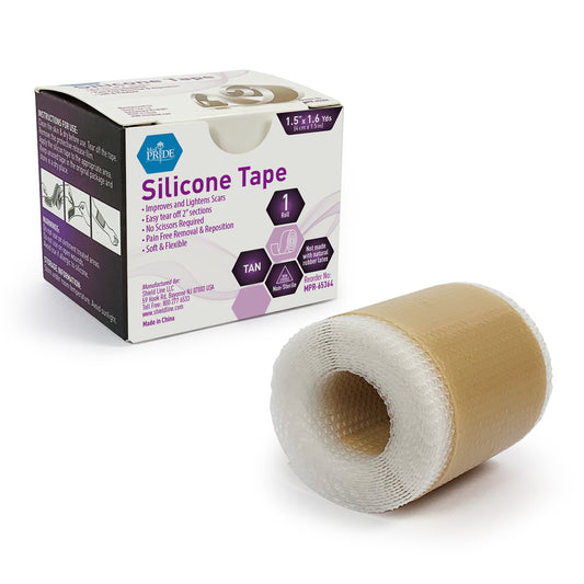 MedPride Silicone Medical Tape 1.5"x1.6yds 100pk/cs medical supply