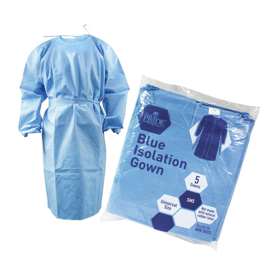 MedPride Impervious Isolation Gown Universal Blue Case medical supply