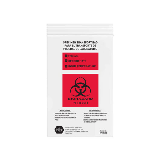 MedPride Biohazard Bags 4 x 6 Inch Case medical supply