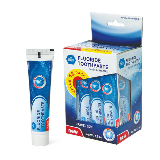 MedPride Fluoride Toothpaste 1.5 oz Tubes Case of 144 medical supply