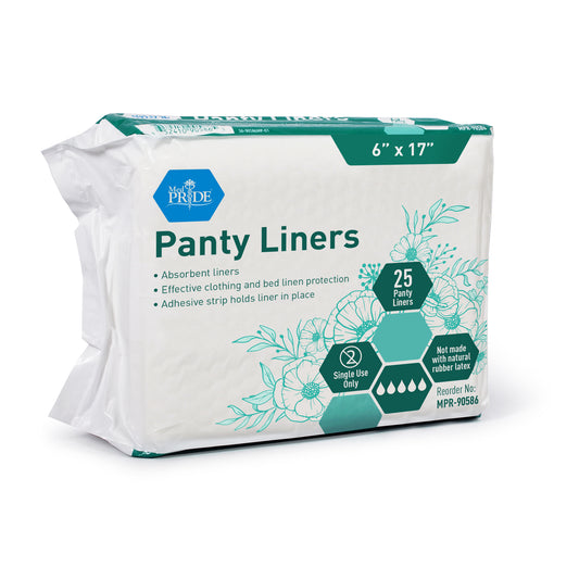 MedPride Panty Liners 6" x 17" 18 Gram Case medical supply