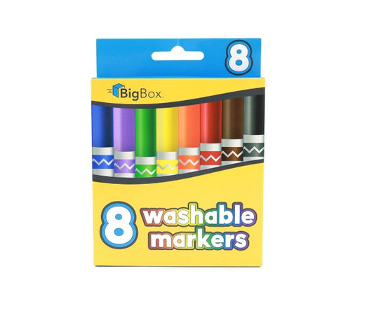 BigBox Washable Broad-Tip Markers 8 Count 192 Packs Case medical supply