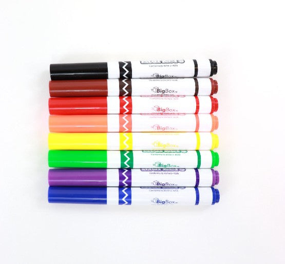 BigBox Washable Broad-Tip Markers 8 Count 192 Packs Case medical supply