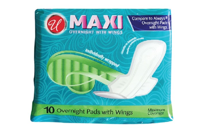 DDays Overnight Maxi Pads with Wings 10/Pack 48 Packs medical supply