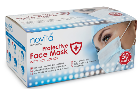 MedPride Novita Ear Loop Masks Case medical supply