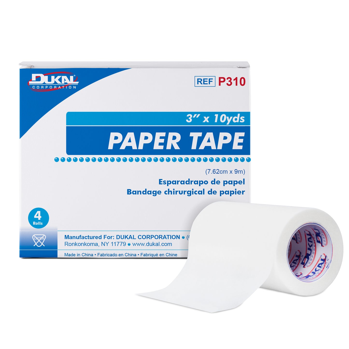 Dukal Paper Tape 3" x 10 yds Case of 48 medical supply