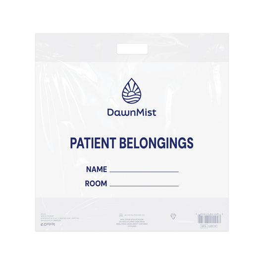 Dawn Mist Patient Belonging Bags Clear 20" x 18.5" Case medical supply