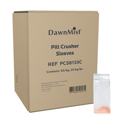 Dawn Mist Pill Crusher Sleeves 7 mil Case of 6000 medical supply