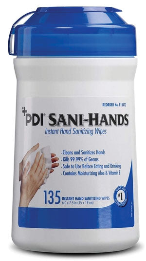 PDI Instant Hand Sanitizing Wipes Medium 6" x 7 1/2" Case medical supply