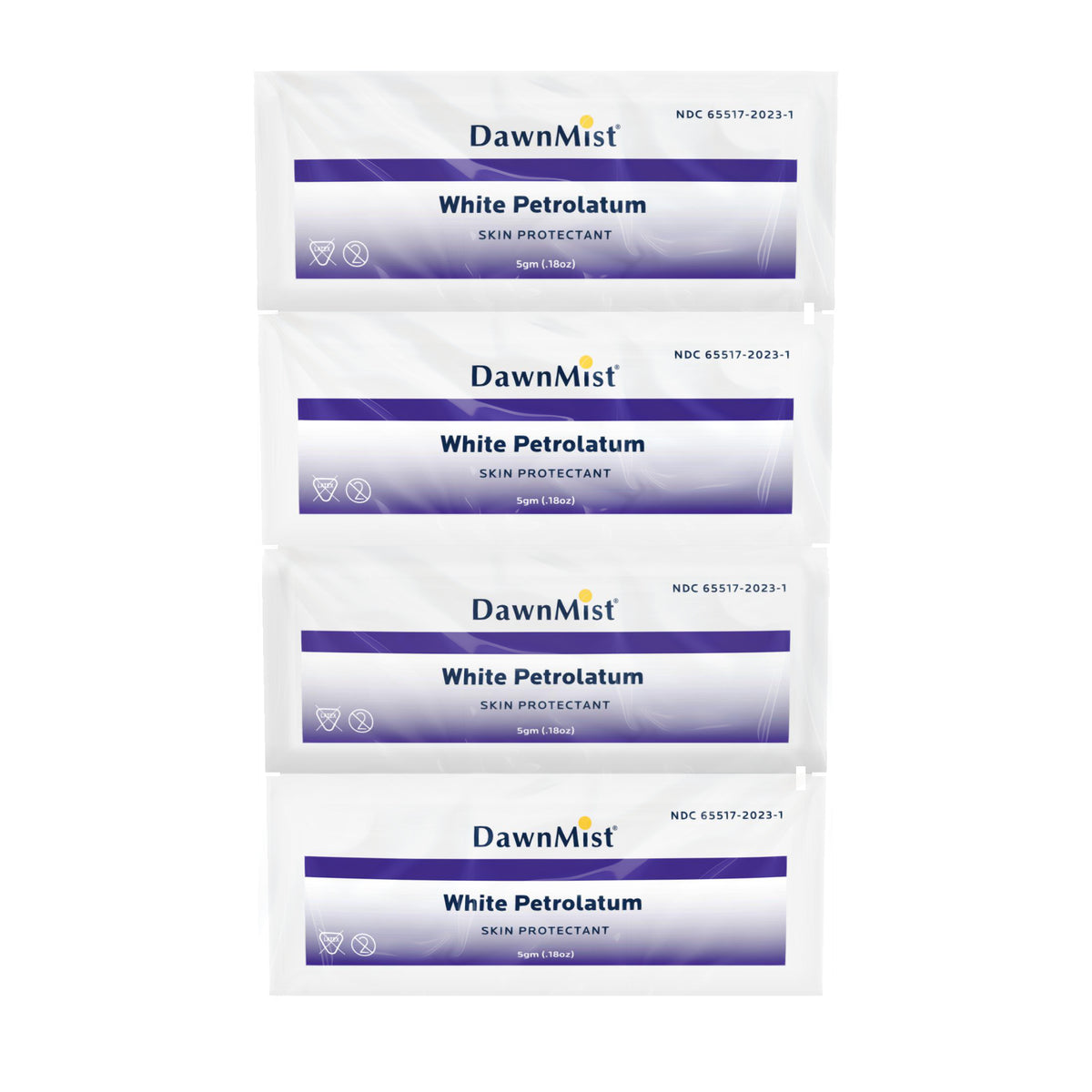 Dawn Mist White Petrolatum 5 g Packets medical supply