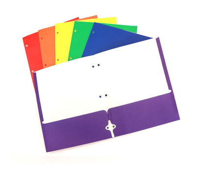 BigBox Two Pocket Folders Assorted 144 Case medical supply