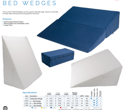 Foam Bed Wedge, 24" x 24" x 7" (7-2394R)