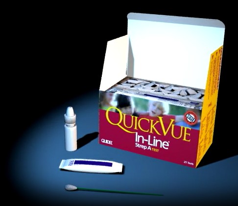 Quidel QuickVue In-Line Strep A Test 25 Tests Kit medical supply