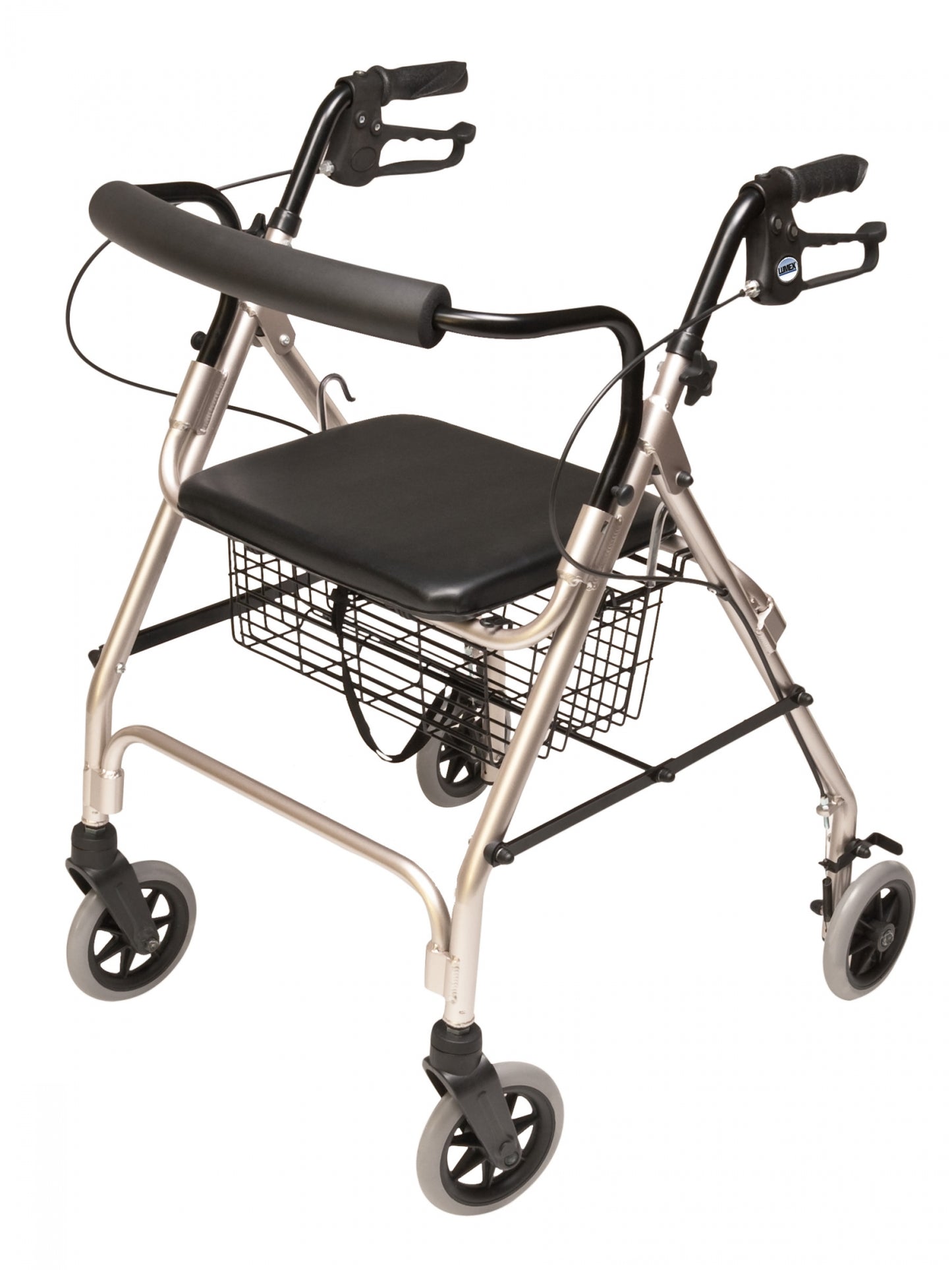 Lumex Walkabout Lite Four-Wheel Rollator Champagne medical supply