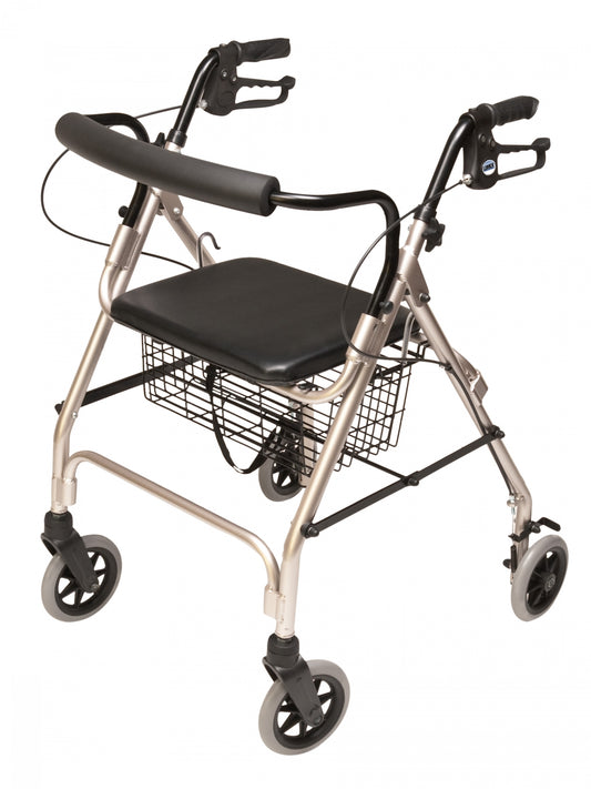 Lumex Walkabout Lite Four-Wheel Rollator Champagne medical supply
