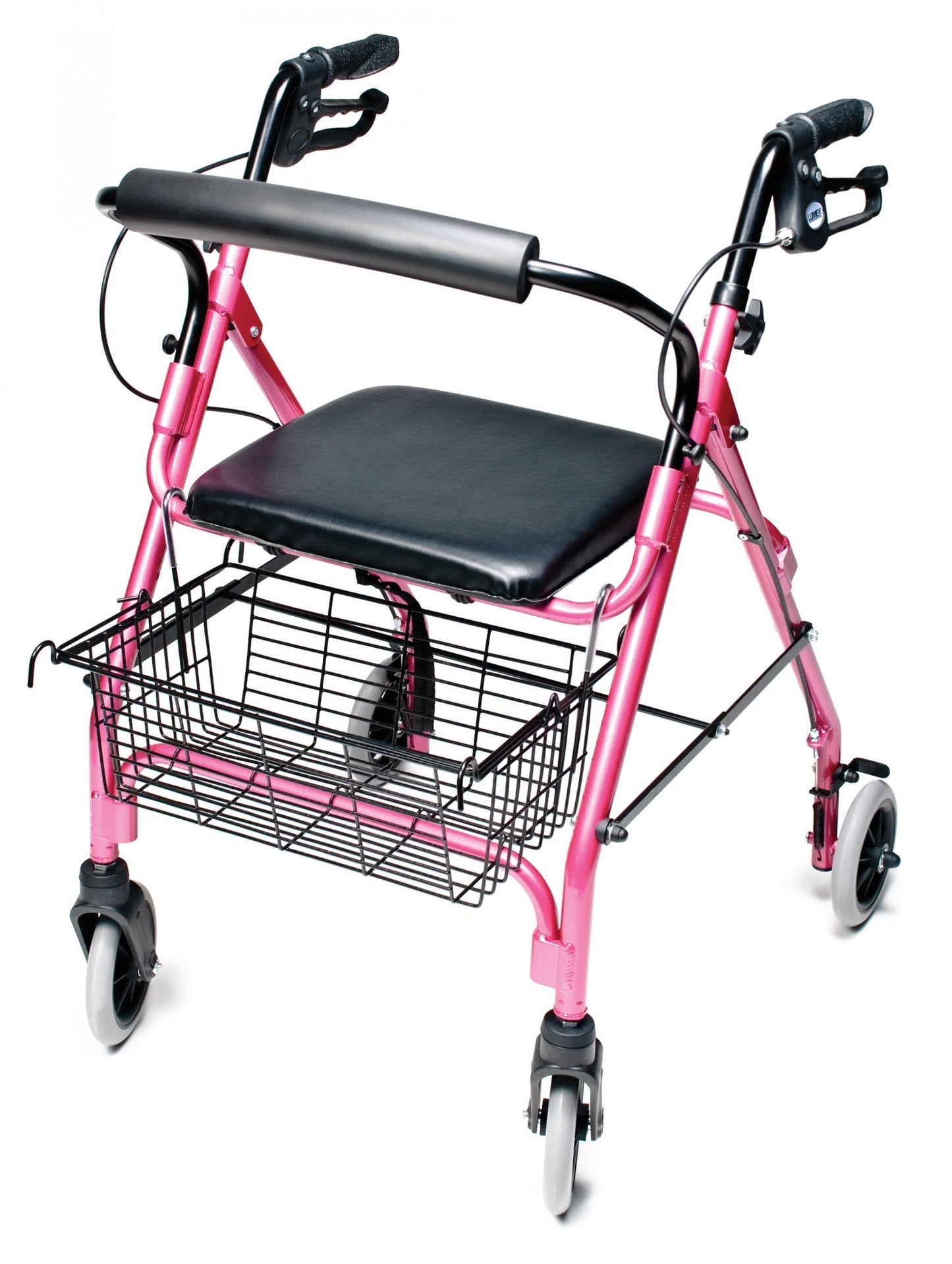 Lumex, Walkabout Lite Four-Wheel Rollator (RJ4300K), Pink