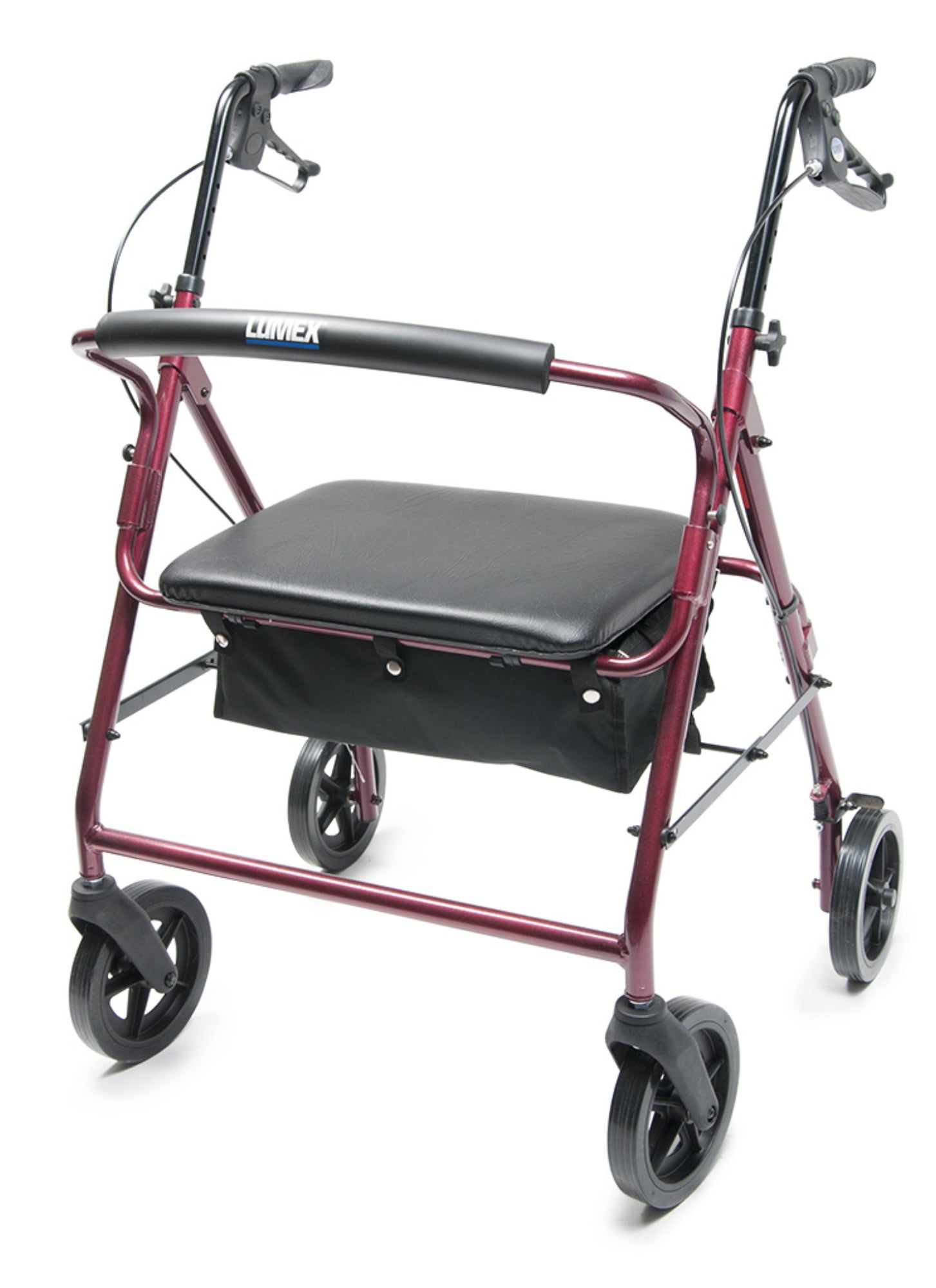 Lumex Walkabout Imperial Hemi Rollator Burgundy 450 lbs medical supply