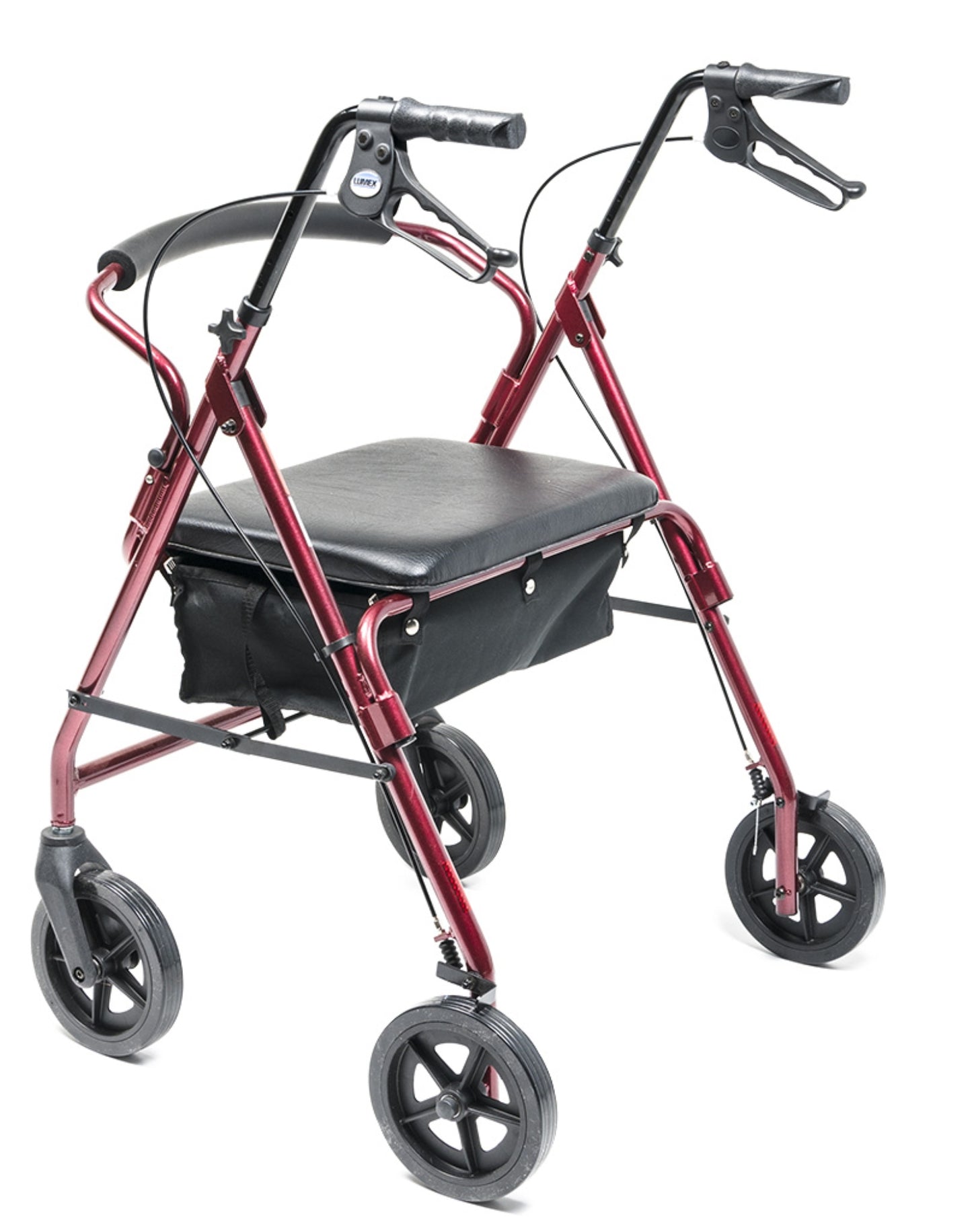 Lumex Walkabout Imperial Hemi Rollator Burgundy 450 lbs medical supply