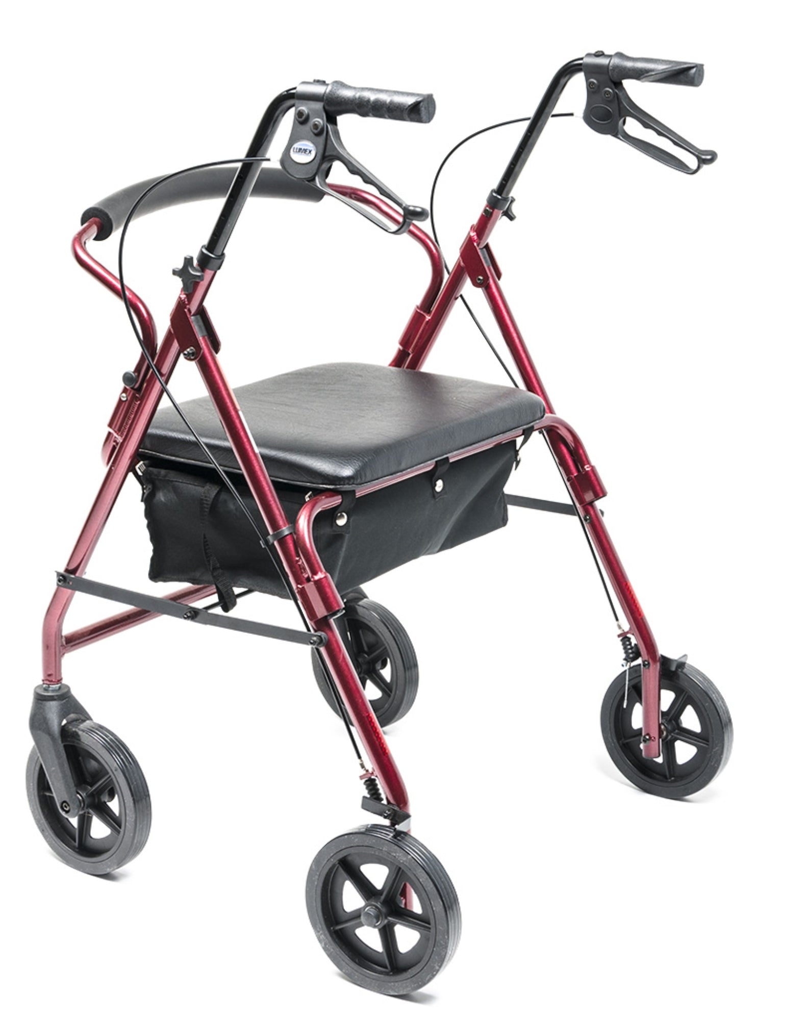 Lumex Walkabout Imperial Hemi Rollator Burgundy 450 lbs medical supply