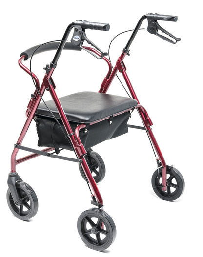 Lumex Walkabout Imperial Hemi Rollator Burgundy 450 lbs medical supply