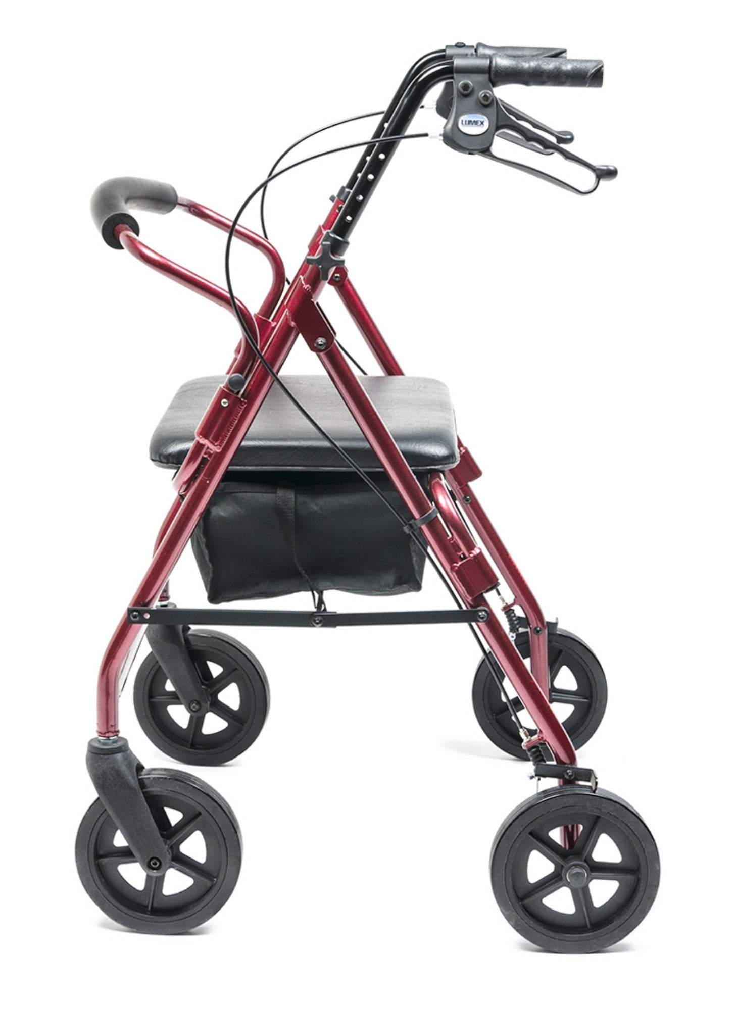 Lumex Walkabout Imperial Hemi Rollator Burgundy 450 lbs medical supply