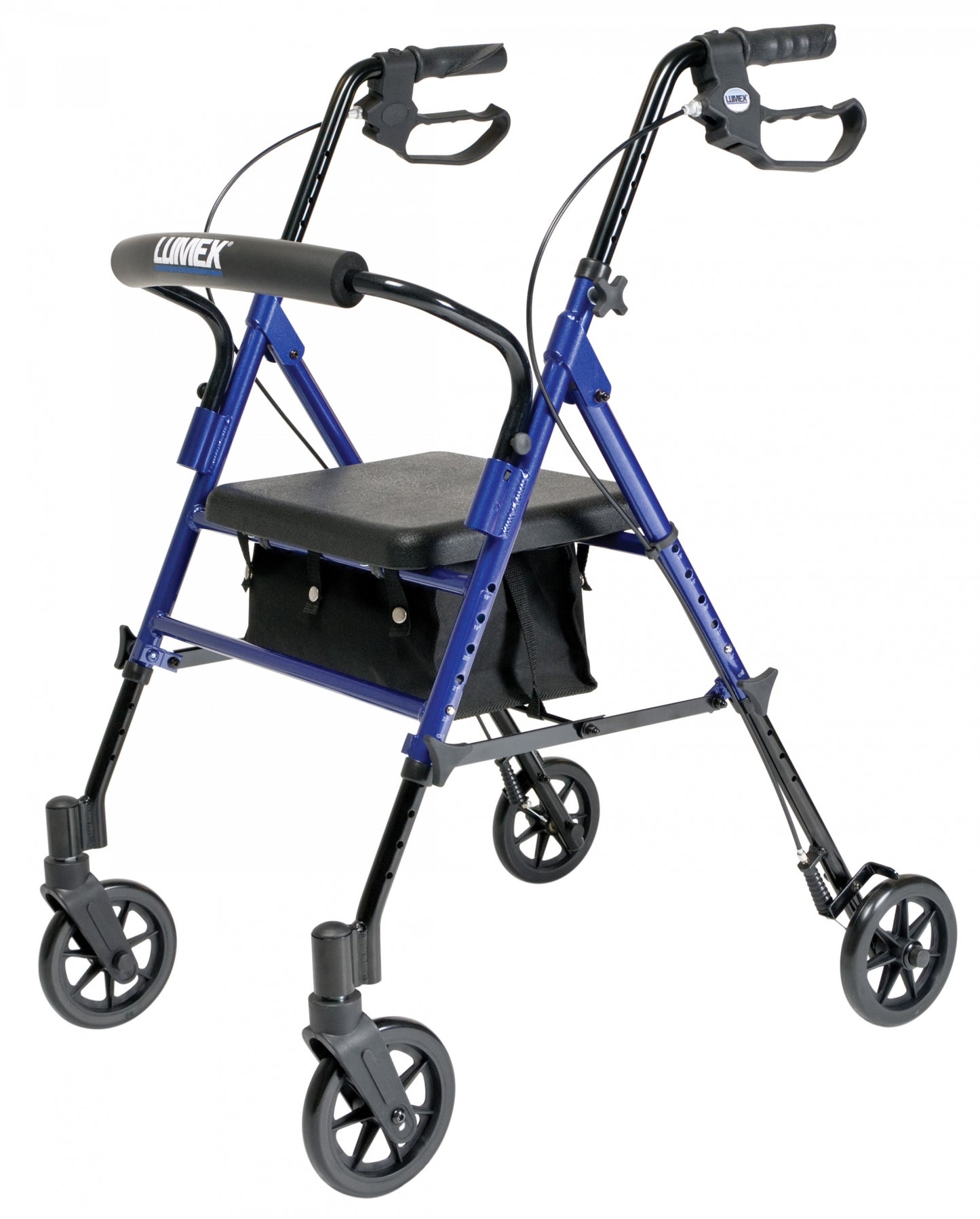 Lumex, Set n’ Go, Height Adjustable Rollator (RJ4700B), Blue