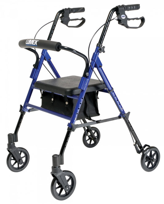 Lumex, Set n’ Go, Height Adjustable Rollator (RJ4700B), Blue