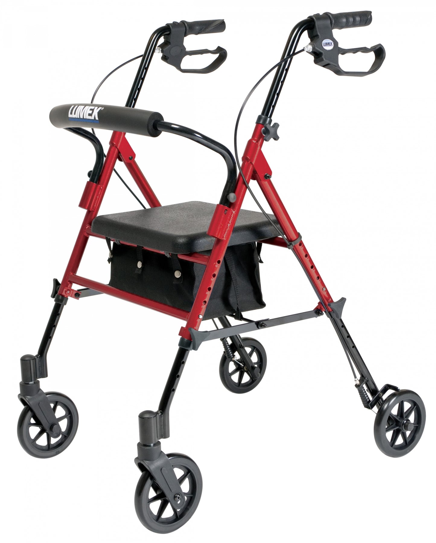 Lumex Set n' Go Height Adjustable Rollator Burgundy medical supply