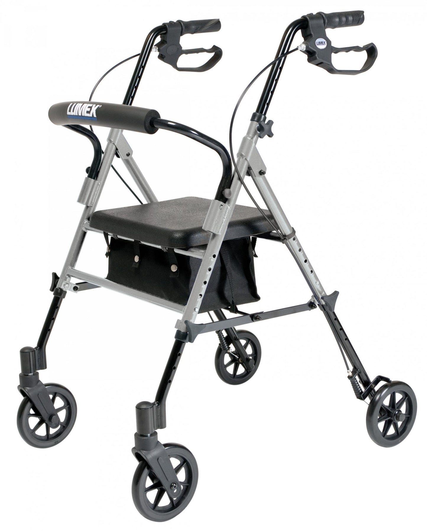 Lumex, Set n’ Go, Height Adjustable Rollator (RJ4700B), Silver