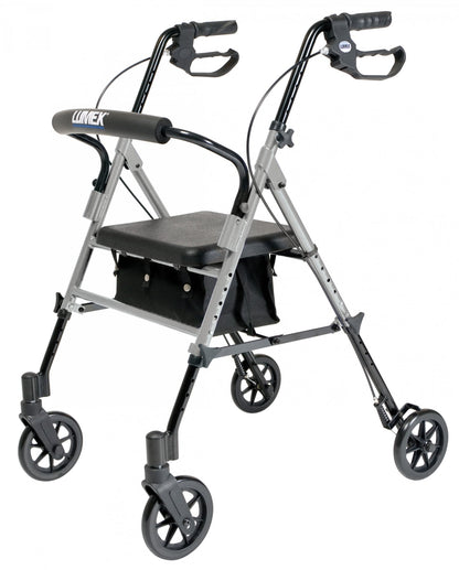 Lumex, Set n’ Go, Height Adjustable Rollator (RJ4700B), Silver