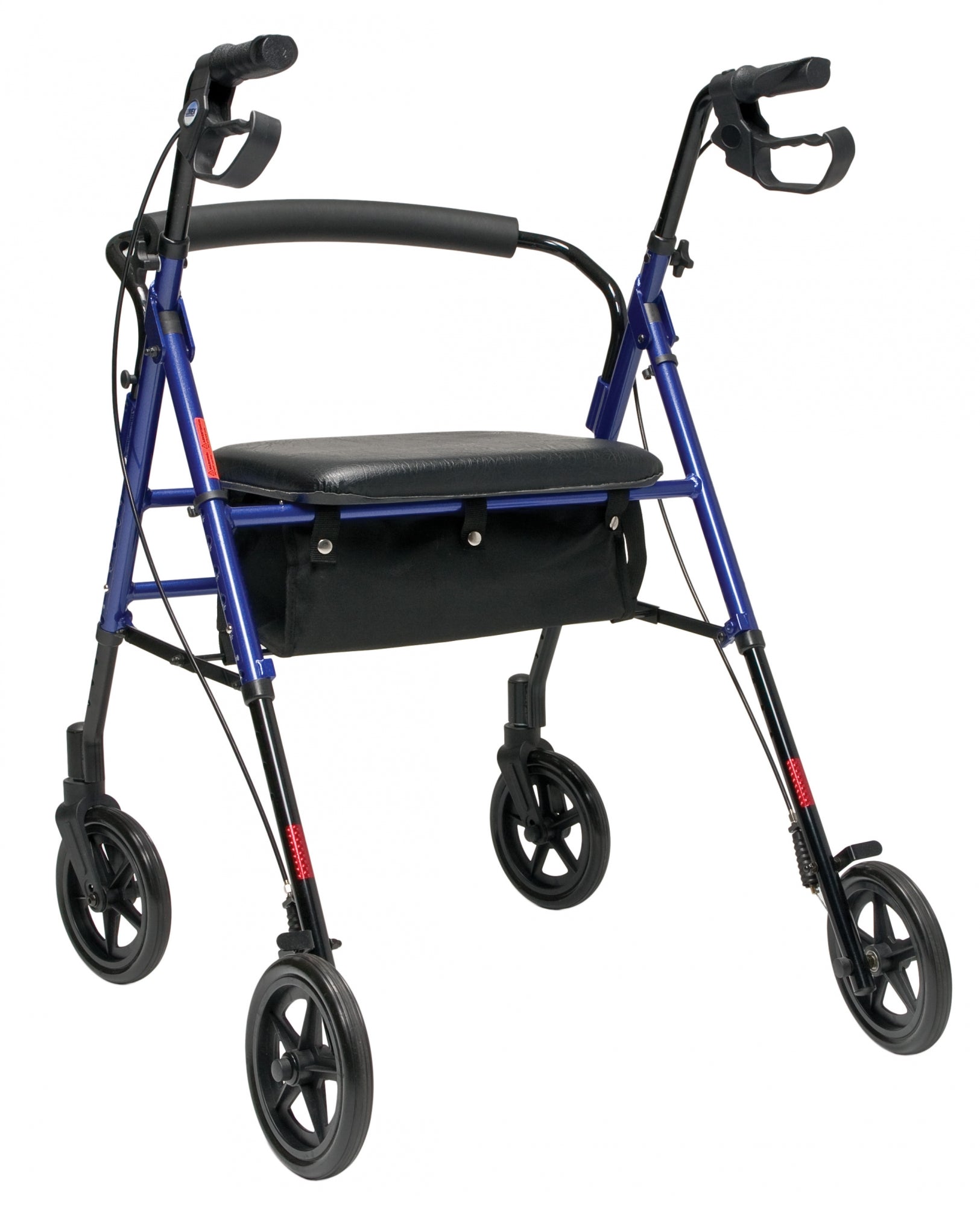 Lumex, Set n’ Go, Wide Height Adjustable Rollator (RJ4718B), Blue