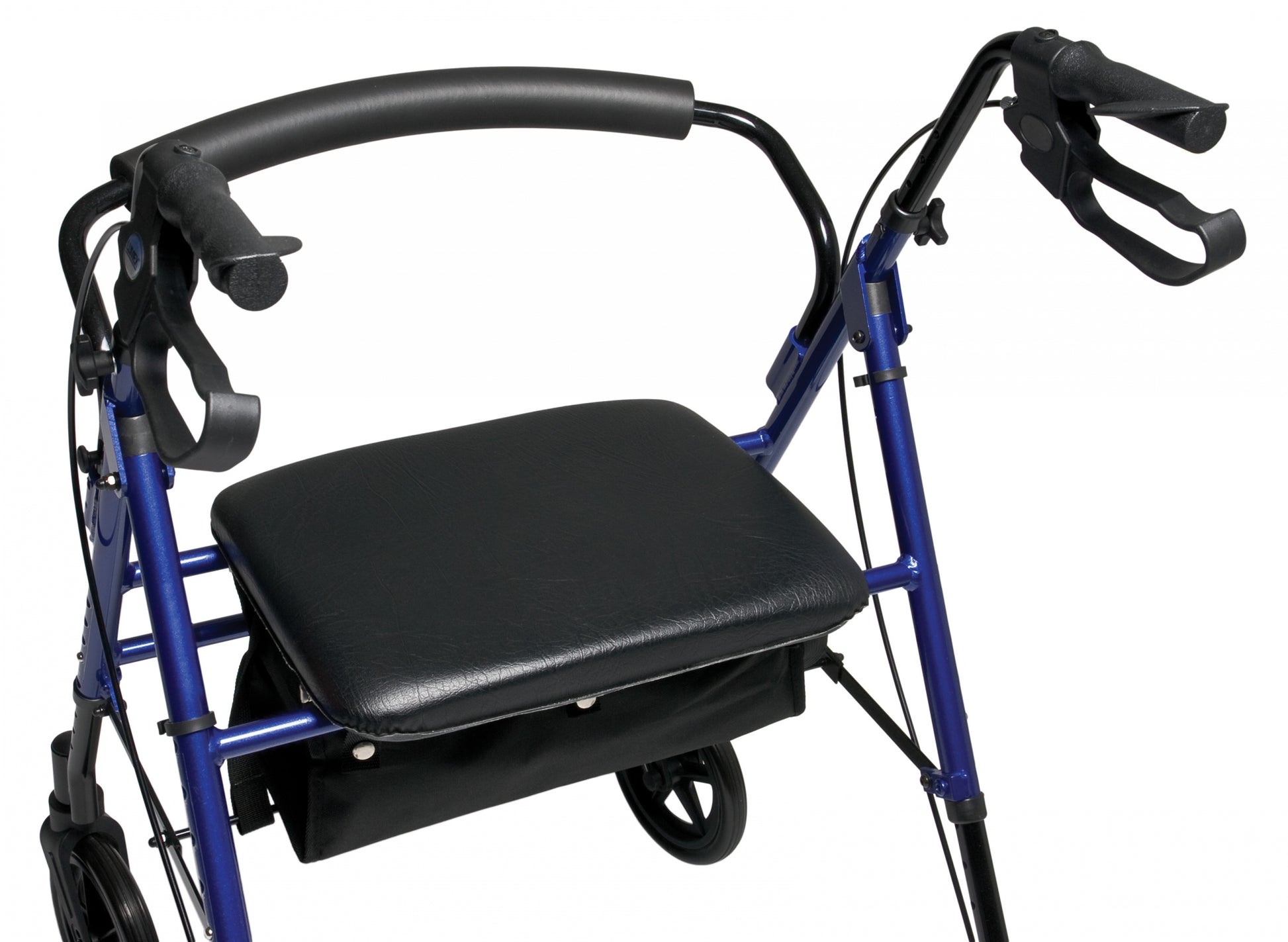 Lumex, Set n’ Go, Wide Height Adjustable Rollator (RJ4718B), Blue