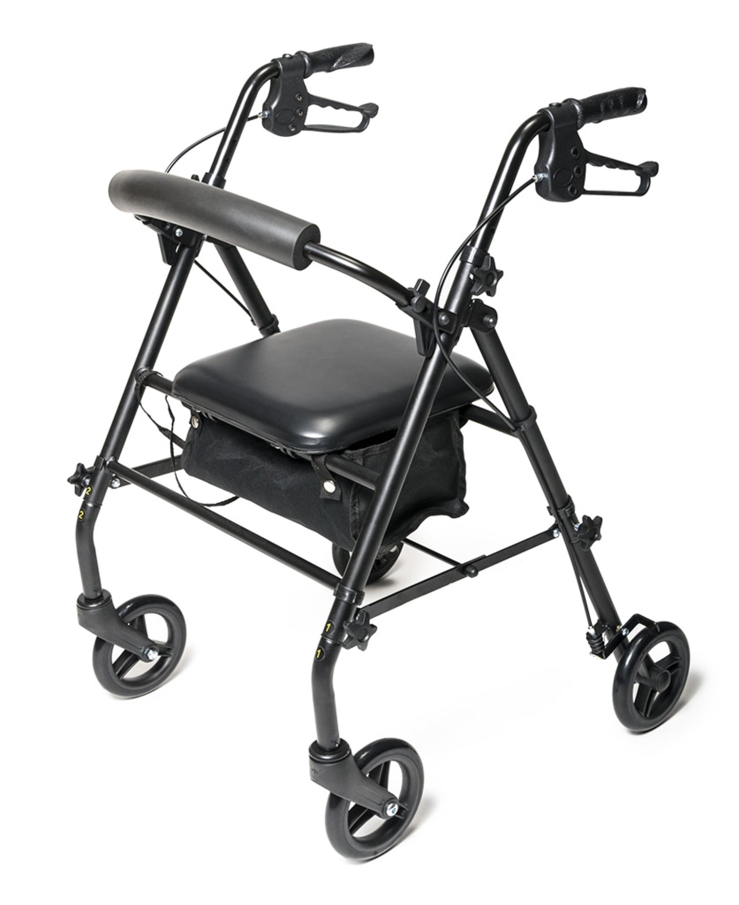 Lumex Walkabout Steel Knock Down Rollator Black medical supply