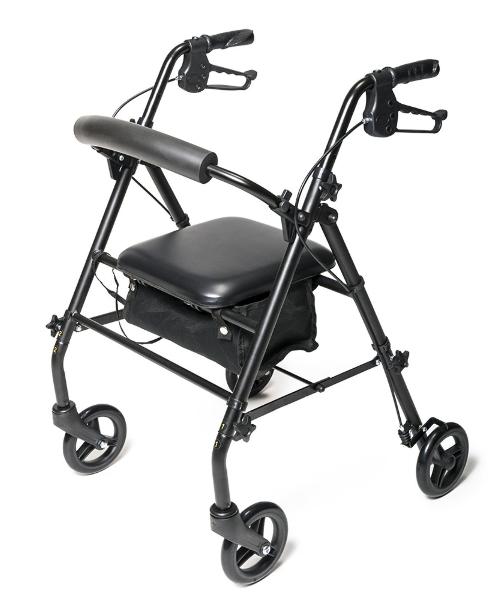 Lumex Walkabout Steel Knock Down Rollator Black medical supply