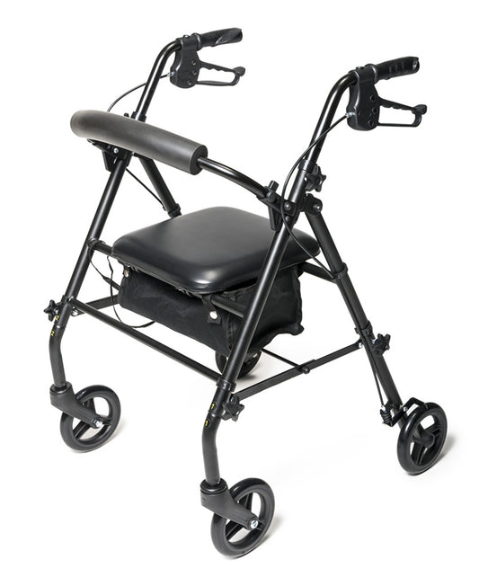 Lumex Walkabout Steel Knock Down Rollator Black medical supply