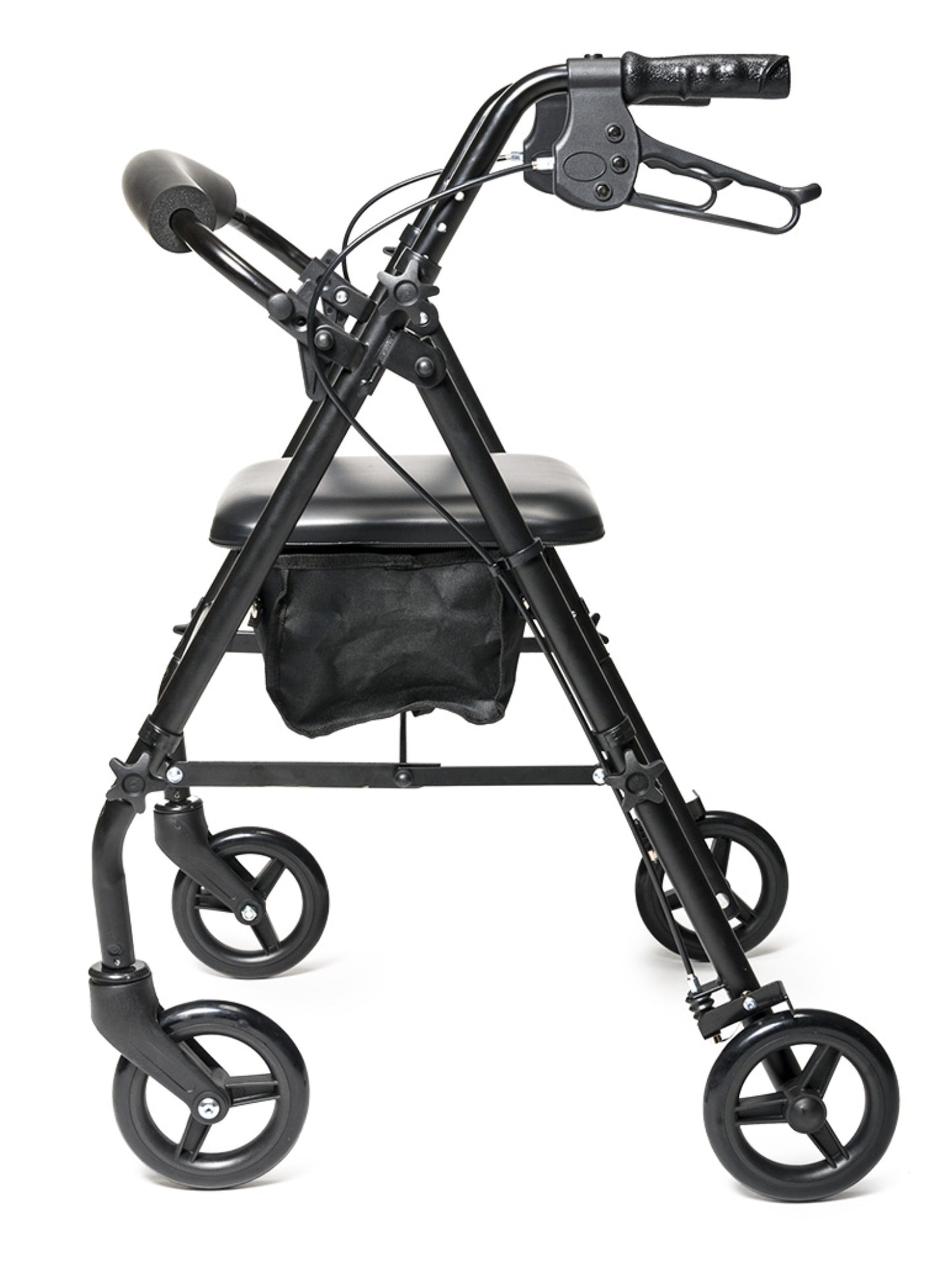 Lumex Walkabout Steel Knock Down Rollator Burgundy medical supply